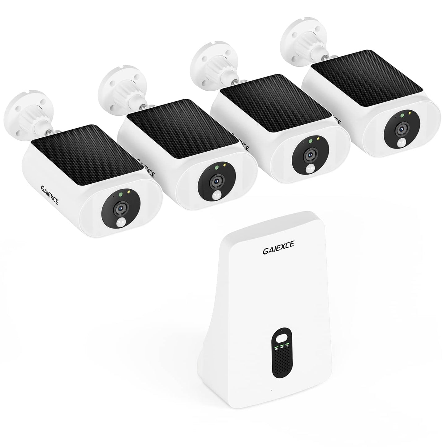 [Wireless Pro, 2.4G&5G WiFi, Expandable 10Channels System] 4MP Wireless Solar Security Camera with 64G Local Storage and Two-Way Audio