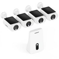 [Wireless Pro, 2.4G&5G WiFi, Expandable 10Channels System] 4MP Wireless Solar Security Camera with 64G Local Storage and Two-Way Audio