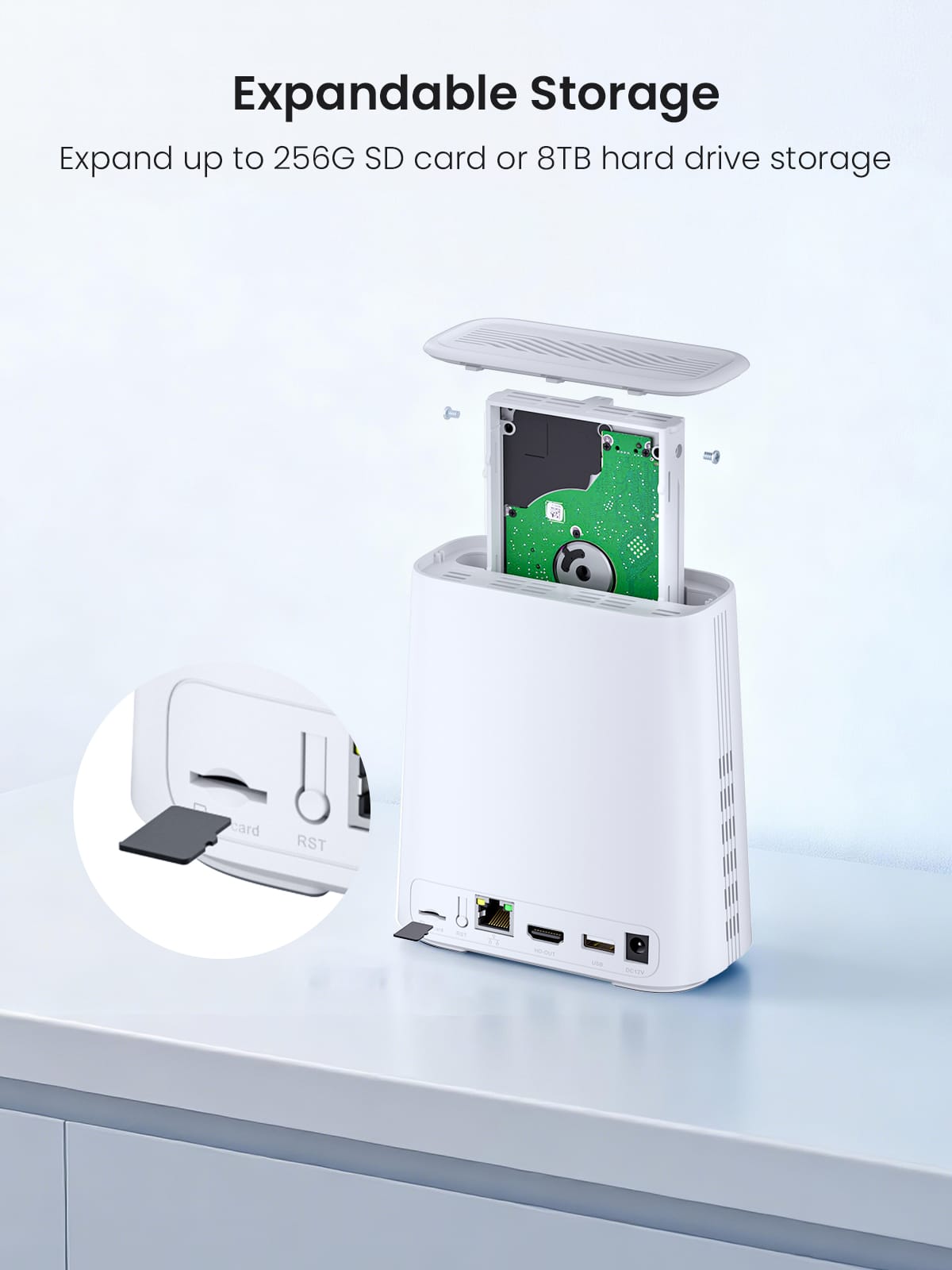 [Wireless Pro, 2.4G&5G WiFi, Expandable 10Channels System] 4MP Wireless Solar 360° Pan & Tilt Security Cameras with Local Storage