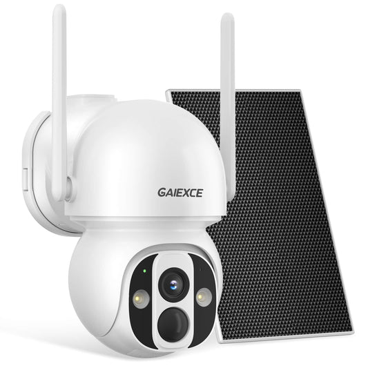 4MP 2.4/5GHz WiFi Pro Solar PTZ Security Camera with Solar Panel